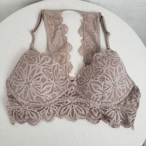 Victoria's Secret PInk Lace Beige Bralette Sz S